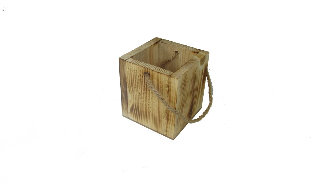 خرید عمده جعبه چوبی مربع بند دار مدل0431 (بسته 8عددی)