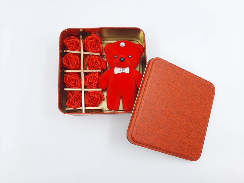 خرید عمده عروسک خرس جعبه فلزی مدل0116